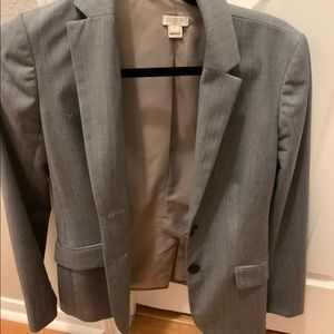 Gray three-piece J.Crew suit set